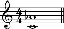 Minor sixth in musical notation