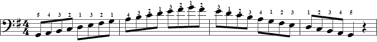 g scale notes