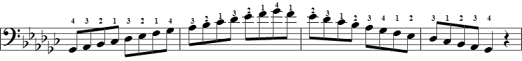 Gb scale notes