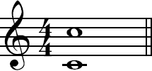 Octave in musical notation