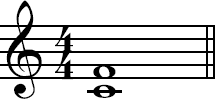 Perfect fifth in musical notation